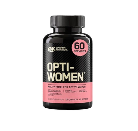 Optimum Nutrition Opti-Women Daily Multivitamin Supplement for Women, Featuring Vitamin C, Zinc, Vitamin D, and Iron for Immune Support, 120 Capsules